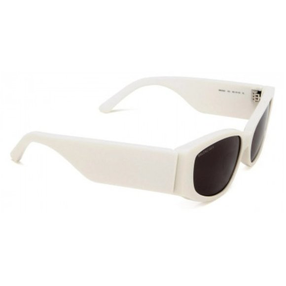 NEW BALENCIAGA BB0258S 003 OVERSIZED WOMEN WHITE SUNGLASSES BALENCIAGA - Picture 4 of 6